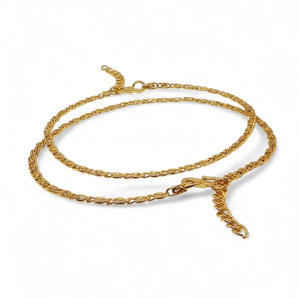 Gilded Twist Chain Anklets (code 304)