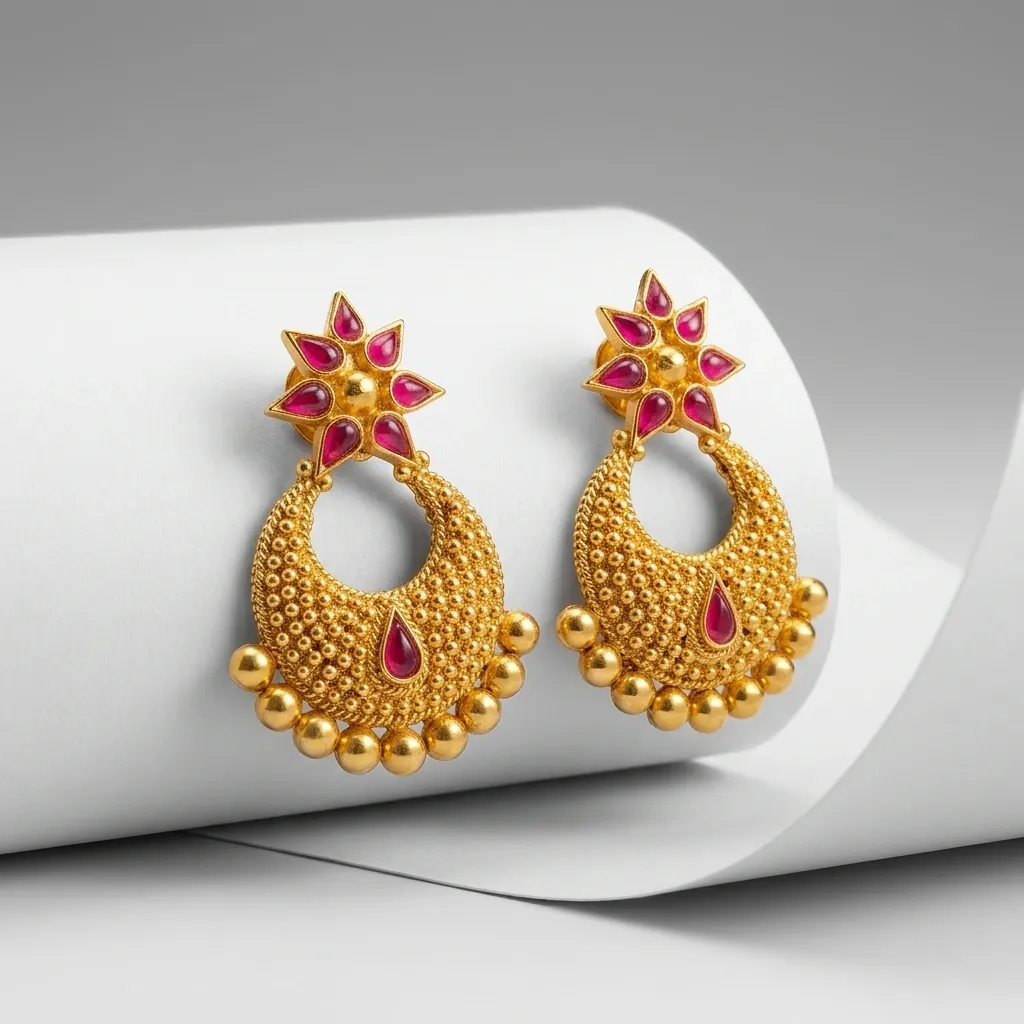 Premium pair Traditional earrings (code 126)