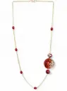 Crimson Orb Cascade Necklace (67241)