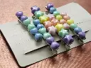 Pastel colour alligator clips (code 177)