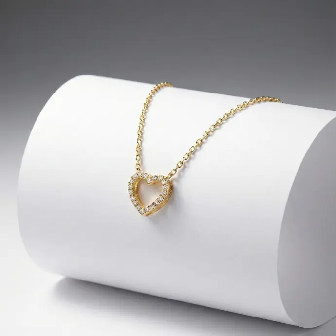 Anti-tarnish chain with heart Pendant (code 180)