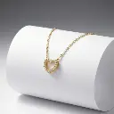 Anti-tarnish chain with heart Pendant (code 180)