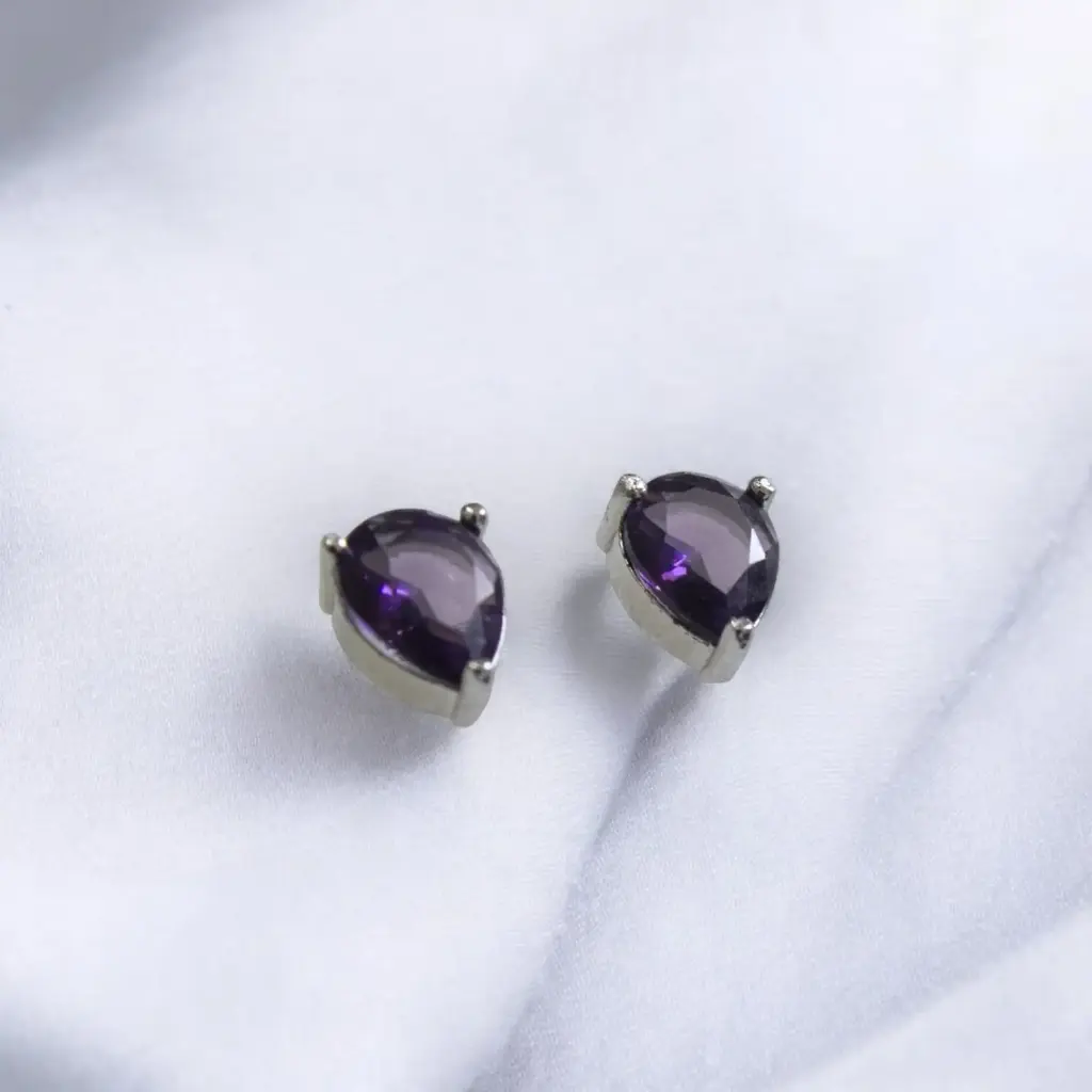 CZ stone earrings (code 204)