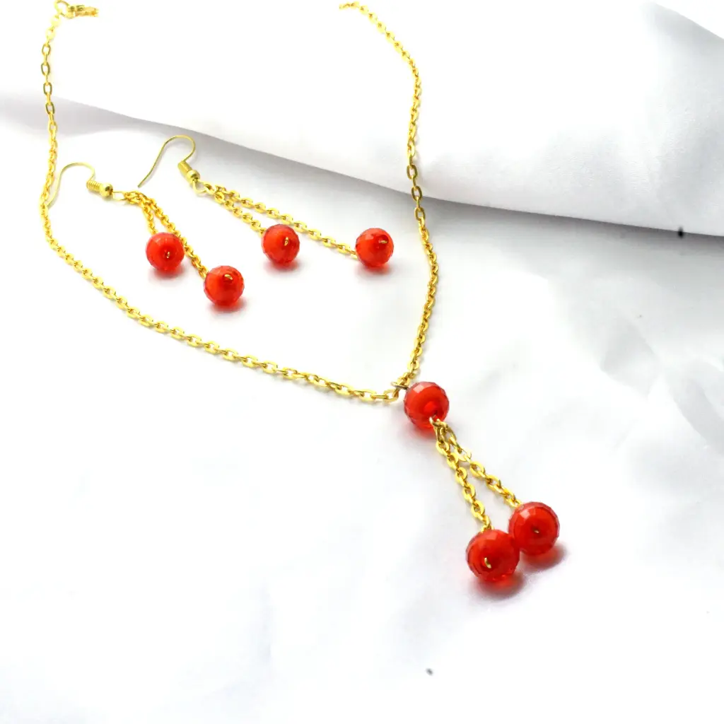 Chain Necklace Earrings Set (Code 212)