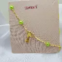 Anti-tarnish chain Beaded Anklet 1 pair (code 231)
