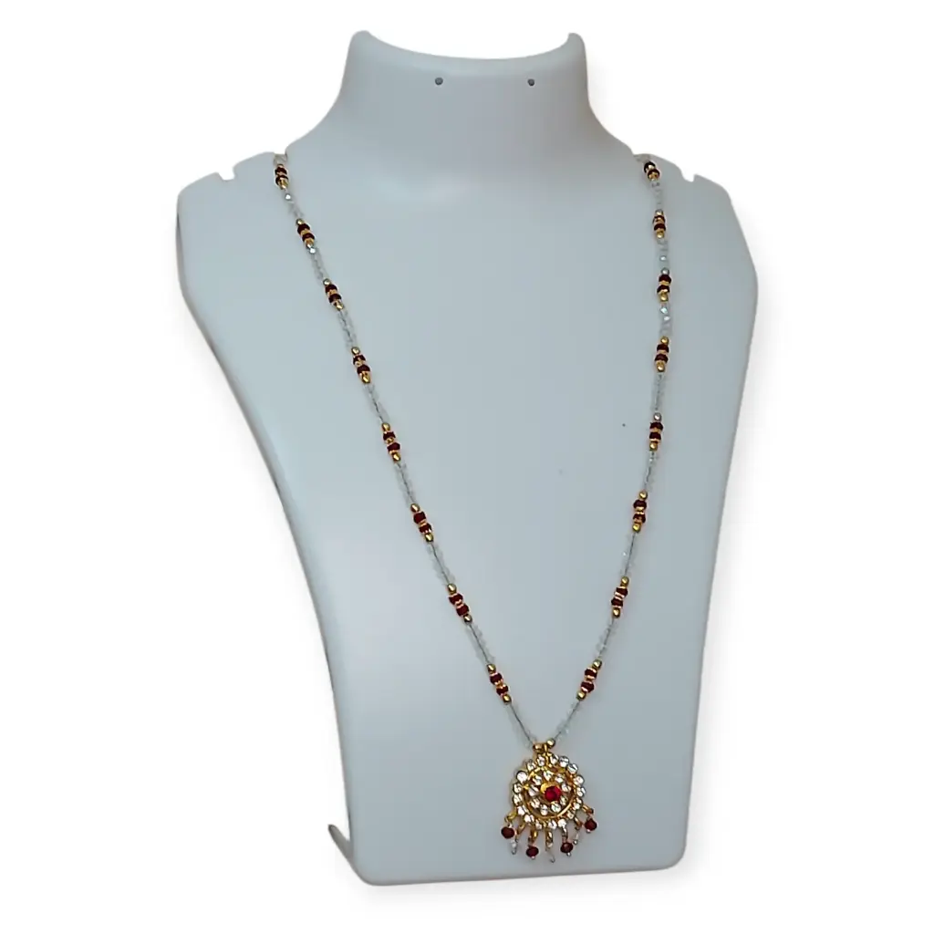Crystal beads long necklace (code 259)