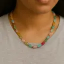 Multicolour beads necklace ( code 344)