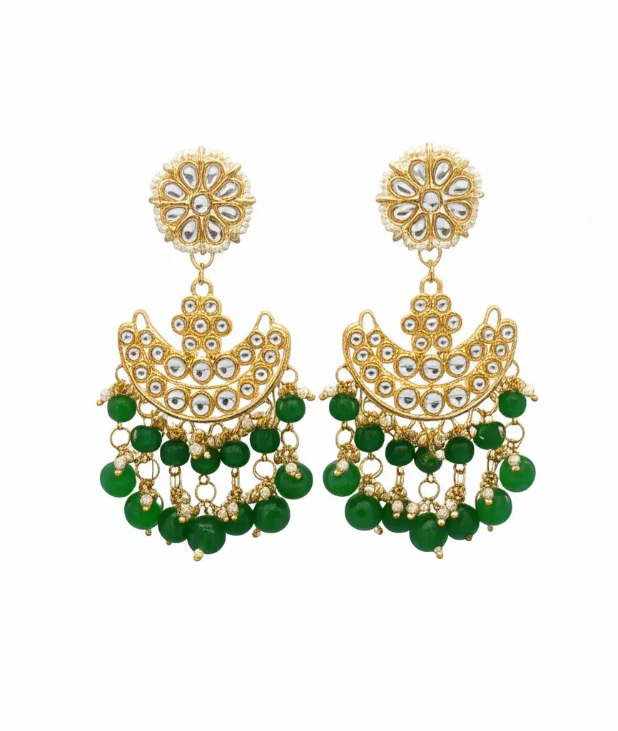 Kundan stone earrings (code 167)