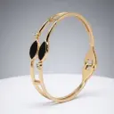 Dual-Band Onyx Leaf Kada (code 382)