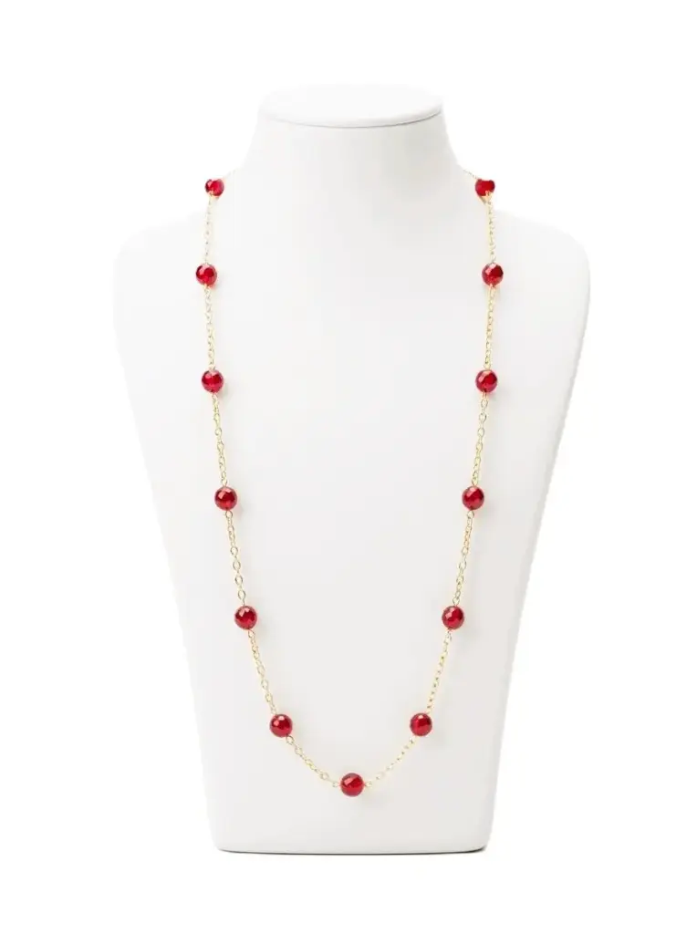 Inaya Pearl Chain (code 254) (Red, S Hook)