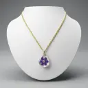 Resin locket necklace (code 229)
