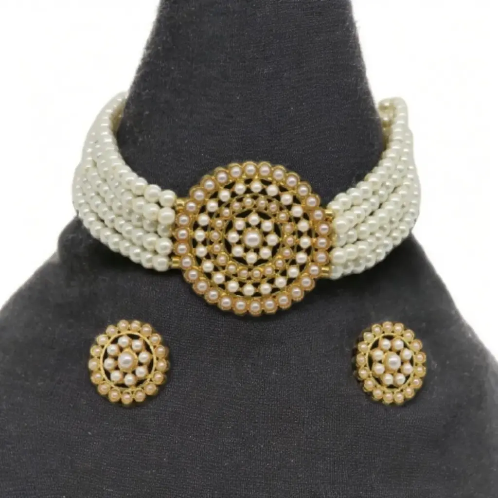 Pearl choker set (code 115)