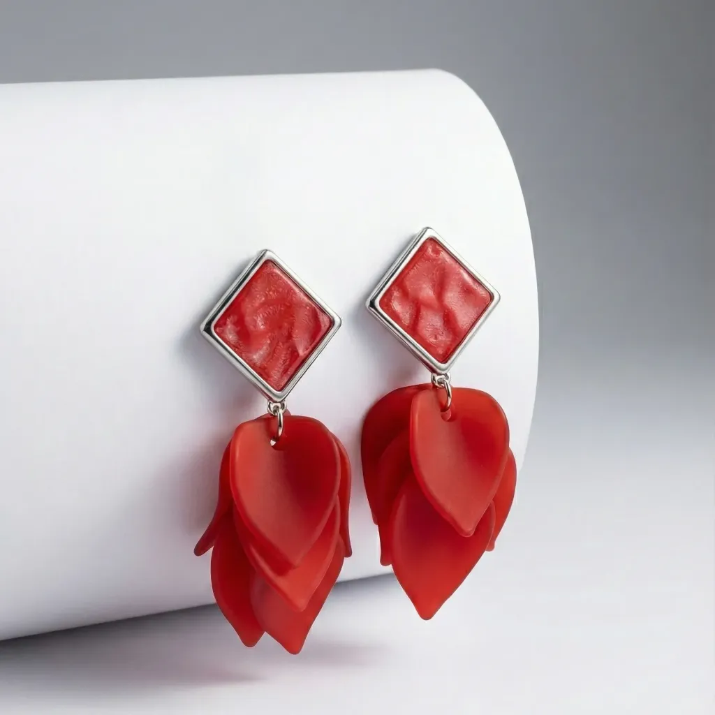 Poppy drops earrings (code 396)