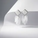 Lily White earrings (code 399)