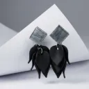 Noir Black earrings (code 400)