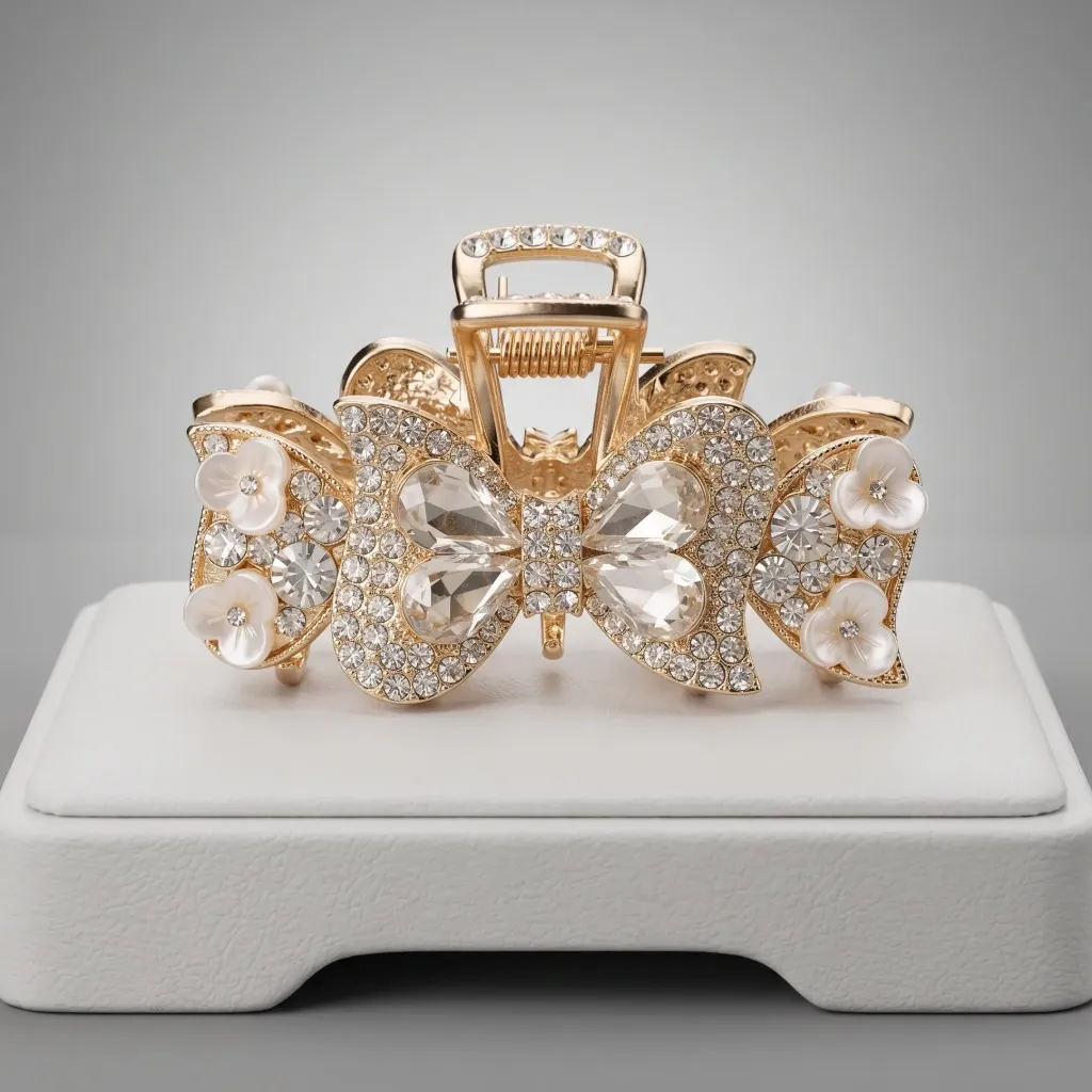 Crystal claw clip