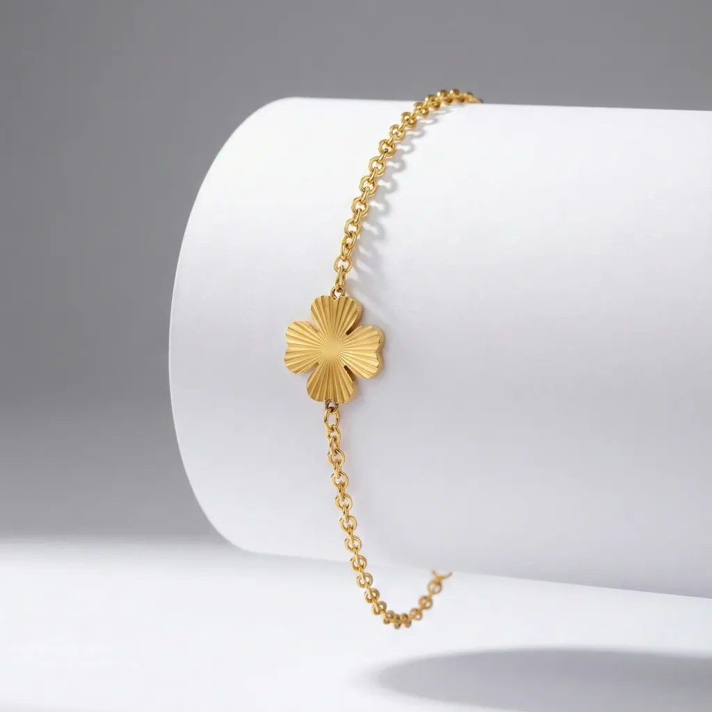 The Aurelia Clover Anti-tarnish Stainless Steel Chain Bracelet (Code 420)
