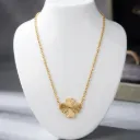 The Aurelia Clover Anti-tarnish Stainless Steel necklace (code 421)