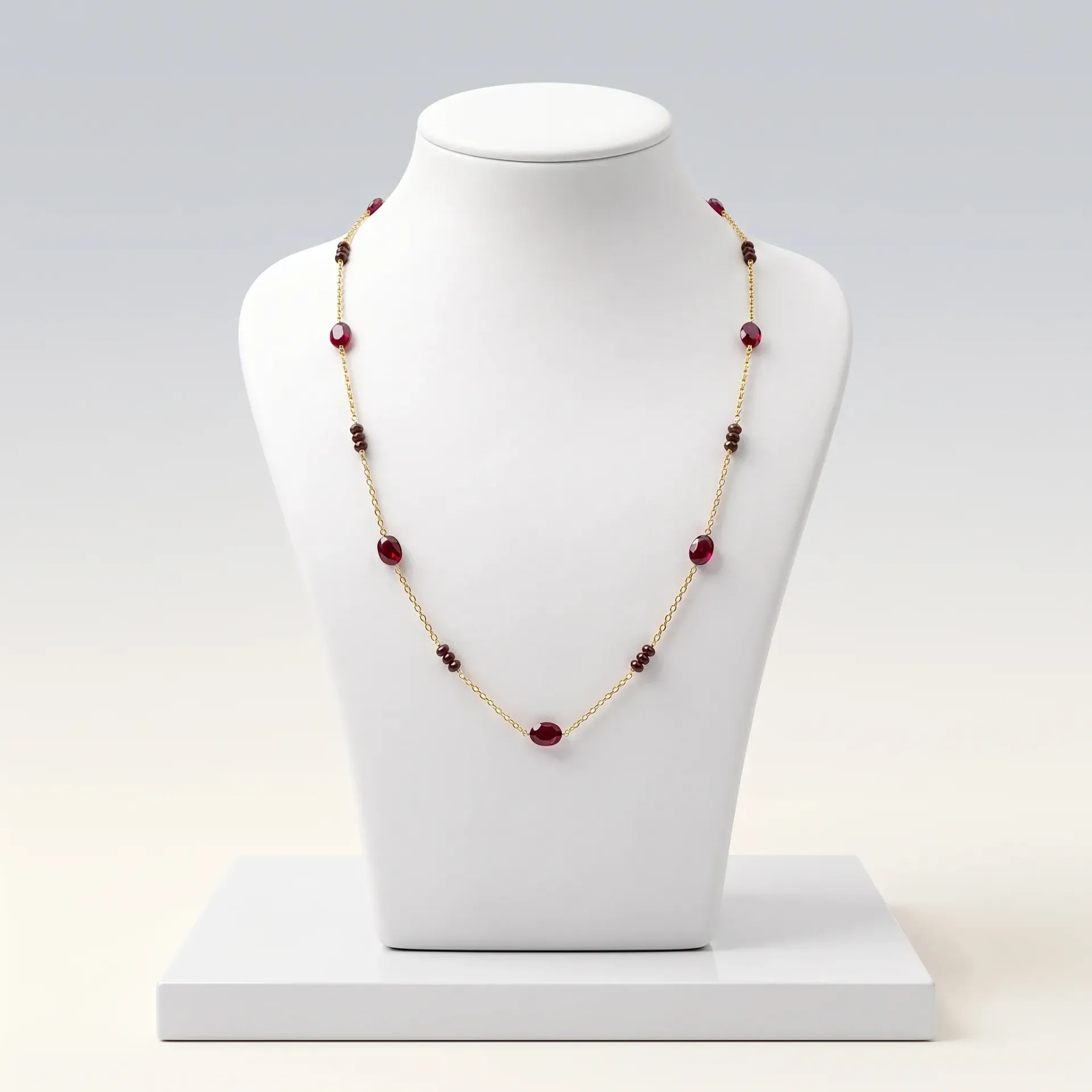 Beaded chain Long Necklace (code 428)