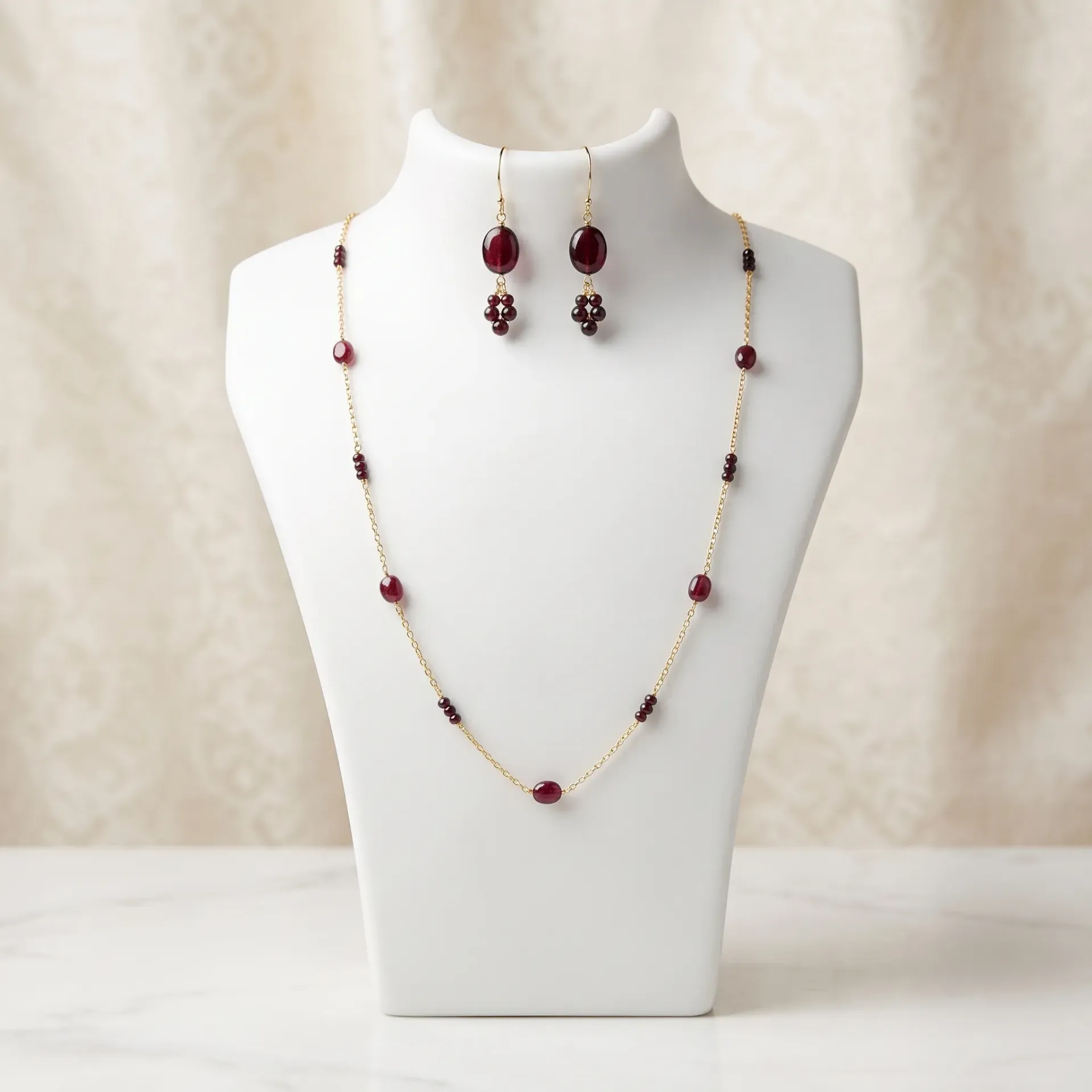 Beaded Chain necklace set (code 429)