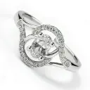 American diamond adjustable ring (code 137)
