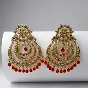 Kundan stone earrings (code 123)