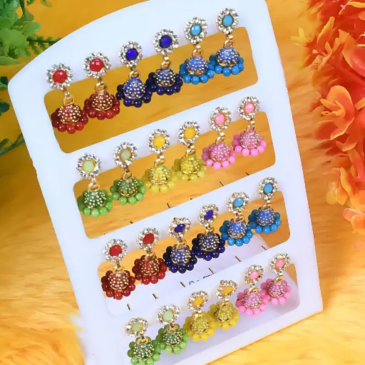 Stone stud jumka _1pair (code 284)