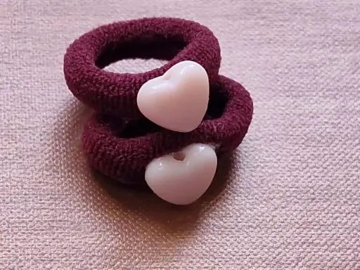 Mini Elastic Band with Heart (code 092)