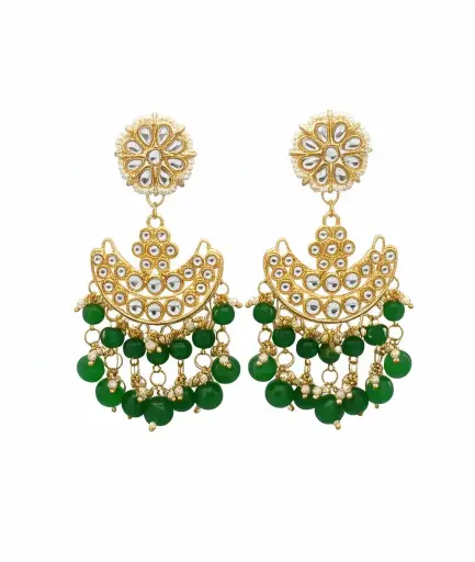 Kundan stone earrings (code 167)