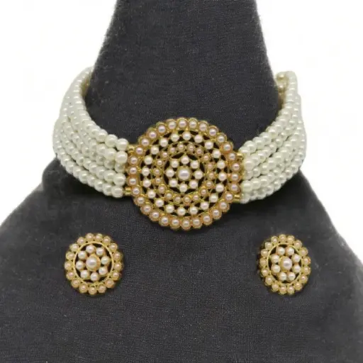 Pearl choker set (code 115)