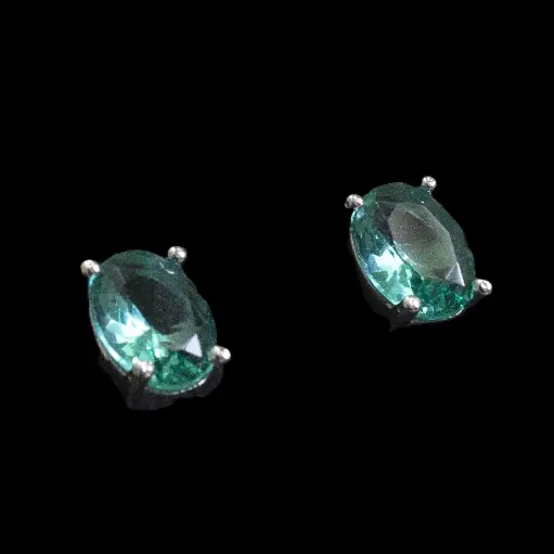 Green CZ stone Stud (code 136)