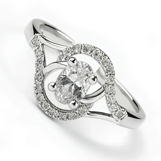 American diamond adjustable ring (code 137)