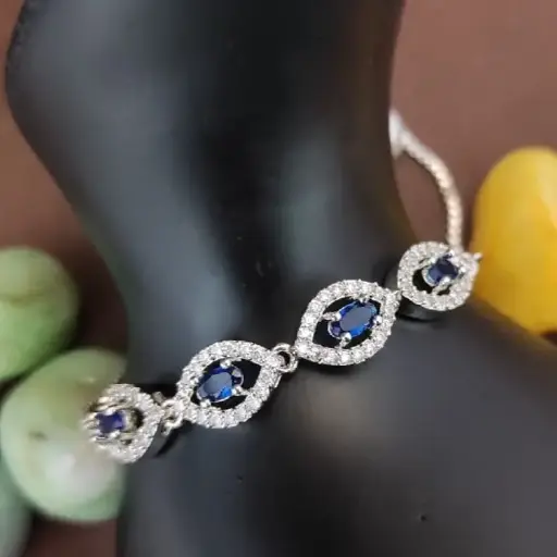 American diamond adjustable slider bracelet (code 153)