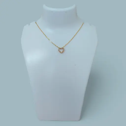 Anti-tarnish chain with heart Pendant (code 180)