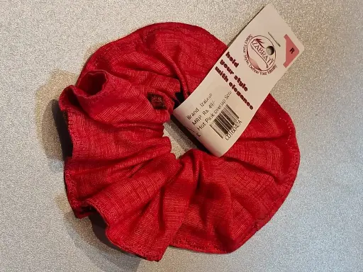 Hot Pink overlap Scrunchie