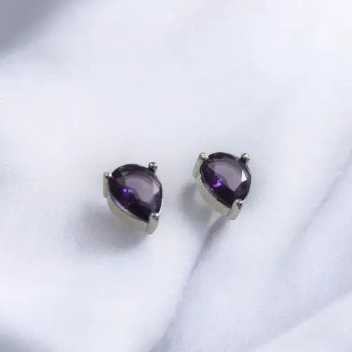 CZ stone earrings (code 204)